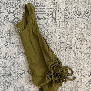 Anthropologie Cotton Ruched Tank